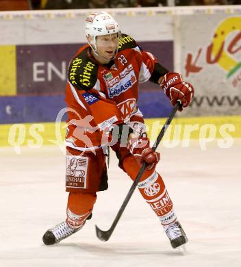 EBEL. Eishockey Bundesliga. EC KAC gegen Moser Medical Graz 99ers. Mike Siklenka (KAC). Klagenfurt, am 24.2.2013.
Foto: Kuess 


---
pressefotos, pressefotografie, kuess, qs, qspictures, sport, bild, bilder, bilddatenbank