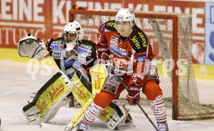 EBEL. Eishockey Bundesliga. EC KAC gegen Moser Medical Graz 99ers. Tyler Spurgeon, (KAC), Frederic Cloutier  (Graz). Klagenfurt, am 24.2.2013.
Foto: Kuess 


---
pressefotos, pressefotografie, kuess, qs, qspictures, sport, bild, bilder, bilddatenbank