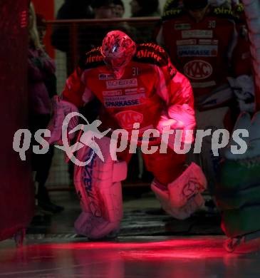 EBEL. Eishockey Bundesliga. EC KAC gegen Moser Medical Graz 99ers.  Andy Chiodo (KAC). Klagenfurt, am 24.2.2013.
Foto: Kuess 


---
pressefotos, pressefotografie, kuess, qs, qspictures, sport, bild, bilder, bilddatenbank