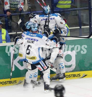 EBEL. Eishockey Bundesliga. EC VSV gegen EHC LIWEST Linz. Torjubel  (Linz). Villach, am 26.2.2013.
Foto: Kuess 
---
pressefotos, pressefotografie, kuess, qs, qspictures, sport, bild, bilder, bilddatenbank