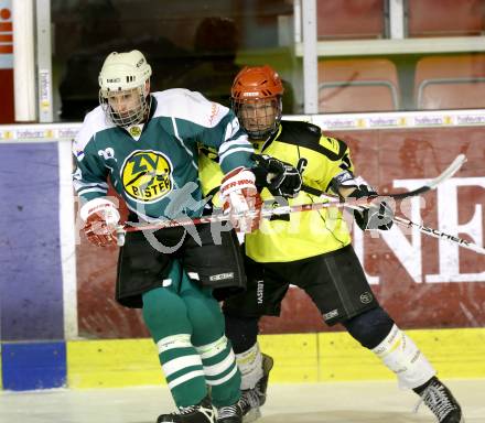 Eishockeycup. HC Post gegen Zeltverleih Bister. Andreas Reichenhauser (Post), Markus Aichholzer (Bister). Klagenfurt, 27.2.2013.
Foto: Kuess
---
pressefotos, pressefotografie, kuess, qs, qspictures, sport, bild, bilder, bilddatenbank