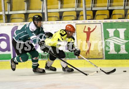 Eishockeycup. HC Post gegen Zeltverleih Bister. Andreas Reichenhauser (Post), Marcel Reichmann (Bister). Klagenfurt, 27.2.2013.
Foto: Kuess
---
pressefotos, pressefotografie, kuess, qs, qspictures, sport, bild, bilder, bilddatenbank