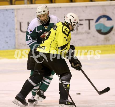 Eishockeycup. HC Post gegen Zeltverleih Bister. Stephan Kogelnigg (Post), Markus Aichholzer (Bister). Klagenfurt, 27.2.2013.
Foto: Kuess
---
pressefotos, pressefotografie, kuess, qs, qspictures, sport, bild, bilder, bilddatenbank