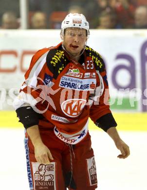 EBEL. Eishockey Bundesliga. EC KAC gegen Moser Medical Graz 99ers. Mike Siklenka (KAC). Klagenfurt, am 1.3.2013.
Foto: Kuess 


---
pressefotos, pressefotografie, kuess, qs, qspictures, sport, bild, bilder, bilddatenbank