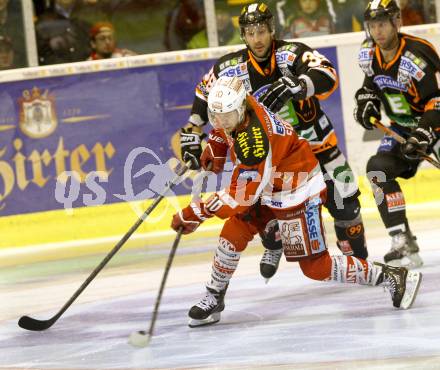 EBEL. Eishockey Bundesliga. EC KAC gegen Moser Medical Graz 99ers. Tyler Scofield,  (KAC), Trevor Frischmon, Ryan Lannon (Graz). Klagenfurt, am 1.3.2013.
Foto: Kuess 


---
pressefotos, pressefotografie, kuess, qs, qspictures, sport, bild, bilder, bilddatenbank