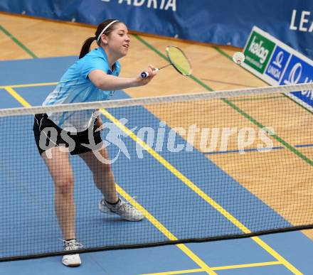 Badminton Bundesliga. ASKOE Kelag Kaernten gegen Pressbaum. Belinda Heber (Kaernten). Klagenfurt, 2.3.2013.
Foto: Kuess
---
pressefotos, pressefotografie, kuess, qs, qspictures, sport, bild, bilder, bilddatenbank