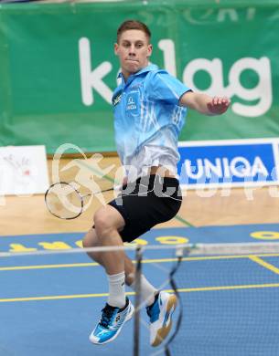 Badminton Bundesliga. ASKOE Kelag Kaernten gegen Pressbaum. Dominik Trojan (Kaernten). Klagenfurt, 2.3.2013.
Foto: Kuess
---
pressefotos, pressefotografie, kuess, qs, qspictures, sport, bild, bilder, bilddatenbank