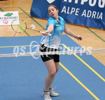 Badminton Bundesliga. ASKOE Kelag Kaernten gegen Pressbaum. Belinda Heber (Kaernten). Klagenfurt, 2.3.2013.
Foto: Kuess
---
pressefotos, pressefotografie, kuess, qs, qspictures, sport, bild, bilder, bilddatenbank