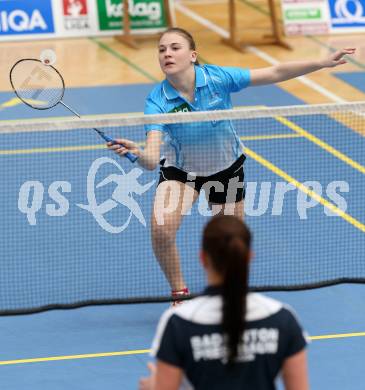 Badminton Bundesliga. ASKOE Kelag Kaernten gegen Pressbaum. Anna Demmelmayer (Kaernten). Klagenfurt, 2.3.2013.
Foto: Kuess
---
pressefotos, pressefotografie, kuess, qs, qspictures, sport, bild, bilder, bilddatenbank