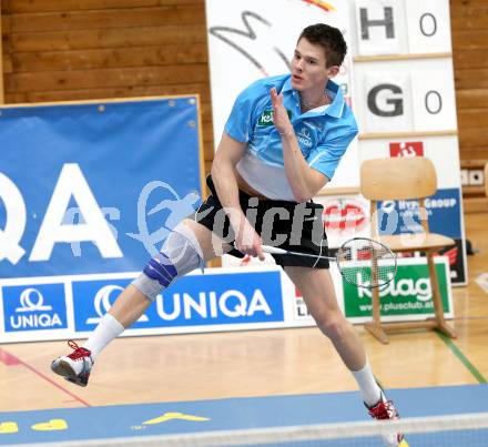 Badminton Bundesliga. ASKOE Kelag Kaernten gegen Pressbaum. Paul Demmelmayer (Kaernten). Klagenfurt, 2.3.2013.
Foto: Kuess
---
pressefotos, pressefotografie, kuess, qs, qspictures, sport, bild, bilder, bilddatenbank