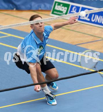 Badminton Bundesliga. ASKOE Kelag Kaernten gegen Pressbaum. Dominik Trojan (Kaernten). Klagenfurt, 2.3.2013.
Foto: Kuess
---
pressefotos, pressefotografie, kuess, qs, qspictures, sport, bild, bilder, bilddatenbank