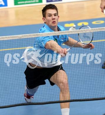 Badminton Bundesliga. ASKOE Kelag Kaernten gegen Pressbaum. Paul Demmelmayer (Kaernten). Klagenfurt, 2.3.2013.
Foto: Kuess
---
pressefotos, pressefotografie, kuess, qs, qspictures, sport, bild, bilder, bilddatenbank