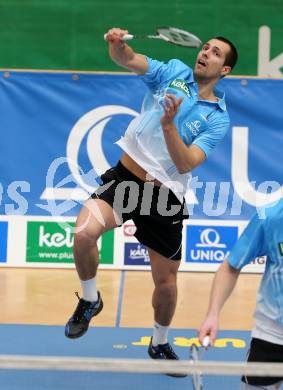 Badminton Bundesliga. ASKOE Kelag Kaernten gegen Pressbaum. Krasimir Yankov(Kaernten). Klagenfurt, 2.3.2013.
Foto: Kuess
---
pressefotos, pressefotografie, kuess, qs, qspictures, sport, bild, bilder, bilddatenbank