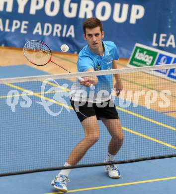 Badminton Bundesliga. ASKOE Kelag Kaernten gegen Pressbaum. Stefan Wrulich (Kaernten). Klagenfurt, 2.3.2013.
Foto: Kuess
---
pressefotos, pressefotografie, kuess, qs, qspictures, sport, bild, bilder, bilddatenbank