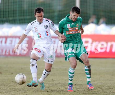 Fussball. Bundesliga. RZ Pellets WAC gegen SK Rapid Wien.  Michael Liendl,  (WAC), Christopher Trimmel  (Rapid). Wolfsberg, 3.3.2013.
Foto: Kuess

---
pressefotos, pressefotografie, kuess, qs, qspictures, sport, bild, bilder, bilddatenbank