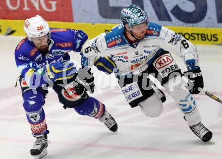 EBEL. Eishockey Bundesliga. EC VSV gegen EHC LIWEST Linz.  PEINTNER Markus (VSV), IRMEN Danny (Linz). Villach, am 3.3.2013.
Foto: Kuess 


---
pressefotos, pressefotografie, kuess, qs, qspictures, sport, bild, bilder, bilddatenbank