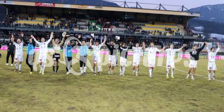 Fussball. Bundesliga. RZ Pellets WAC gegen SK Rapid Wien. Jubel WAC. Wolfsberg, 3.3.2013.
Foto: Kuess

---
pressefotos, pressefotografie, kuess, qs, qspictures, sport, bild, bilder, bilddatenbank