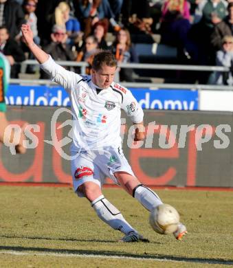 Fussball. Bundesliga. RZ Pellets WAC gegen SK Rapid Wien.   Christian Thonhofer (WAC). Wolfsberg, 3.3.2013.
Foto: Kuess

---
pressefotos, pressefotografie, kuess, qs, qspictures, sport, bild, bilder, bilddatenbank