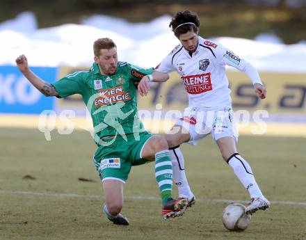 Fussball. Bundesliga. RZ Pellets WAC gegen SK Rapid Wien.  Jacobo,   (WAC), Guido Burgstaller (Rapid). Wolfsberg, 3.3.2013.
Foto: Kuess

---
pressefotos, pressefotografie, kuess, qs, qspictures, sport, bild, bilder, bilddatenbank