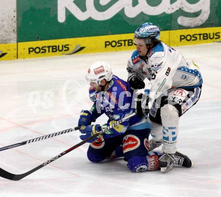 EBEL. Eishockey Bundesliga. EC VSV gegen EHC LIWEST Linz. DAMON Derek (VSV), MAIRITSCH Martin (Linz). Villach, am 3.3.2013.
Foto: Kuess 


---
pressefotos, pressefotografie, kuess, qs, qspictures, sport, bild, bilder, bilddatenbank