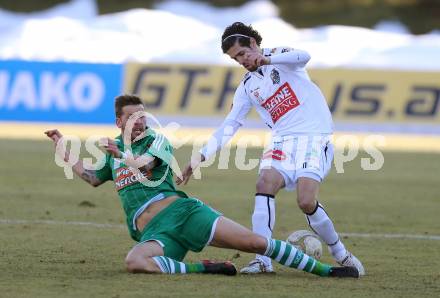 Fussball. Bundesliga. RZ Pellets WAC gegen SK Rapid Wien.  Jacobo,   (WAC), Guido Burgstaller (Rapid).. Wolfsberg, 3.3.2013.
Foto: Kuess

---
pressefotos, pressefotografie, kuess, qs, qspictures, sport, bild, bilder, bilddatenbank