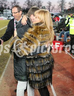 Fussball. Bundesliga. RZ Pellets WAC gegen SK Rapid Wien.  Dietmar Riegler, Waltraud Riegler. Wolfsberg, 3.3.2013.
Foto: Kuess

---
pressefotos, pressefotografie, kuess, qs, qspictures, sport, bild, bilder, bilddatenbank