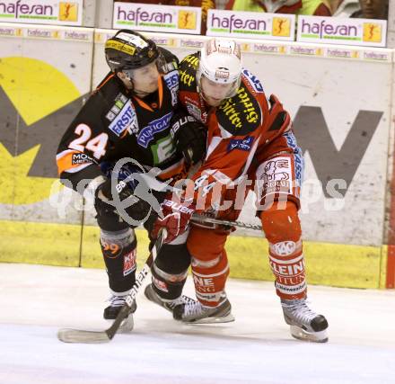 EBEL. Eishockey Bundesliga. EC KAC gegen Moser Medical Graz 99ers. Markus Pirmann,  (KAC), Kristof Reinthaler (Graz). Klagenfurt, am 5.3.2013.
Foto: Kuess 


---
pressefotos, pressefotografie, kuess, qs, qspictures, sport, bild, bilder, bilddatenbank