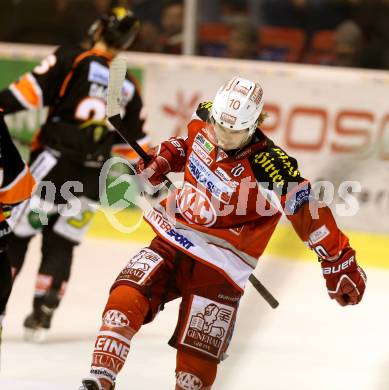 EBEL. Eishockey Bundesliga. EC KAC gegen Moser Medical Graz 99ers. Torjubel Tyler Scofield (KAC). Klagenfurt, am 5.3.2013.
Foto: Kuess 


---
pressefotos, pressefotografie, kuess, qs, qspictures, sport, bild, bilder, bilddatenbank