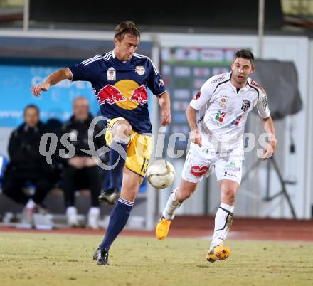 Fussball. Bundesliga. RZ Pellets WAC gegen  FC Red Bull Salzburg.  Ruben Rivera,  (WAC), Stefan Ilsanker  (Salzburg). Wolfsberg, 6.3.2013.
Foto: Kuess

---
pressefotos, pressefotografie, kuess, qs, qspictures, sport, bild, bilder, bilddatenbank