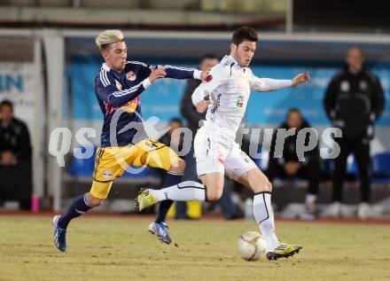 Fussball. Bundesliga. RZ Pellets WAC gegen  FC Red Bull Salzburg.  Roland Putsche,   (WAC), Kevin Kampl (Salzburg). Wolfsberg, 6.3.2013.
Foto: Kuess

---
pressefotos, pressefotografie, kuess, qs, qspictures, sport, bild, bilder, bilddatenbank