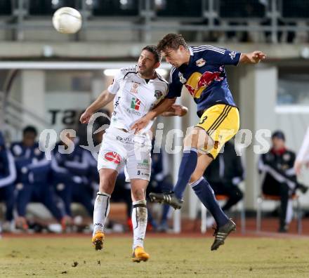 Fussball. Bundesliga. RZ Pellets WAC gegen  FC Red Bull Salzburg.  Ruben Rivera,  (WAC), Stefan Ilsanker  (Salzburg). Wolfsberg, 6.3.2013.
Foto: Kuess

---
pressefotos, pressefotografie, kuess, qs, qspictures, sport, bild, bilder, bilddatenbank