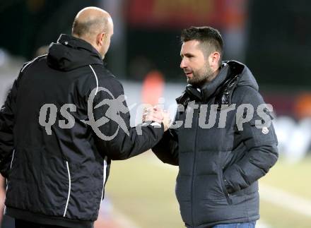 Fussball. Bundesliga. RZ Pellets WAC gegen  FC Red Bull Salzburg.  Co-Trainer Slobodan Grubor, Trainer Nenad Bjelica  (WAC). Wolfsberg, 6.3.2013.
Foto: Kuess

---
pressefotos, pressefotografie, kuess, qs, qspictures, sport, bild, bilder, bilddatenbank