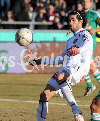 Fussball. Bundesliga. RZ Pellets WAC gegen SK Rapid Wien. Jacobo (WAC). Wolfsberg, 3.3.2013.
Foto: Kuess

---
pressefotos, pressefotografie, kuess, qs, qspictures, sport, bild, bilder, bilddatenbank