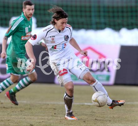 Fussball. Bundesliga. RZ Pellets WAC gegen SK Rapid Wien. Dario Baldauf (WAC). Wolfsberg, 3.3.2013.
Foto: Kuess

---
pressefotos, pressefotografie, kuess, qs, qspictures, sport, bild, bilder, bilddatenbank