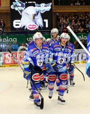 EBEL. Eishockey Bundesliga. EC VSV gegen EHC LIWEST Linz. Marius Goehringer, Andreas Wiedergut (VSV). Villach, am 8.3.2013.
Foto: Kuess 


---
pressefotos, pressefotografie, kuess, qs, qspictures, sport, bild, bilder, bilddatenbank