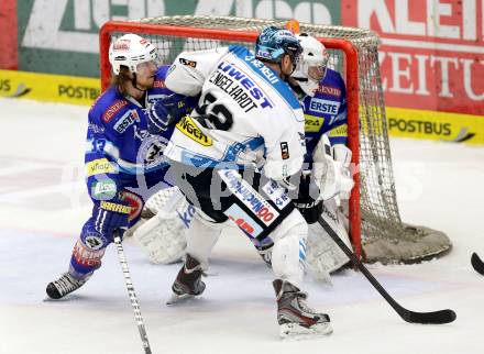 EBEL. Eishockey Bundesliga. EC VSV gegen EHC LIWEST Linz. Andreas Wiedergut, (VSV),  Jean Philippe Lamoureux, Brett Engelhardt (Linz). Villach, am 8.3.2013.
Foto: Kuess 


---
pressefotos, pressefotografie, kuess, qs, qspictures, sport, bild, bilder, bilddatenbank