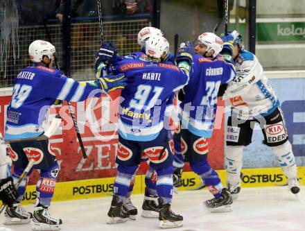 EBEL. Eishockey Bundesliga. EC VSV gegen EHC LIWEST Linz.  Torjubel VSV. Villach, am 8.3.2013.
Foto: Kuess 


---
pressefotos, pressefotografie, kuess, qs, qspictures, sport, bild, bilder, bilddatenbank