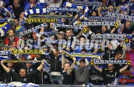 EBEL. Eishockey Bundesliga. EC VSV gegen EHC LIWEST Linz.  Fans (VSV). Villach, am 8.3.2013.
Foto: Kuess 


---
pressefotos, pressefotografie, kuess, qs, qspictures, sport, bild, bilder, bilddatenbank