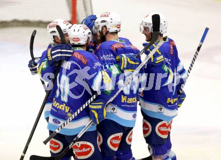 EBEL. Eishockey Bundesliga. EC VSV gegen EHC LIWEST Linz. Torjubel (VSV). Villach, am 8.3.2013.
Foto: Kuess 


---
pressefotos, pressefotografie, kuess, qs, qspictures, sport, bild, bilder, bilddatenbank