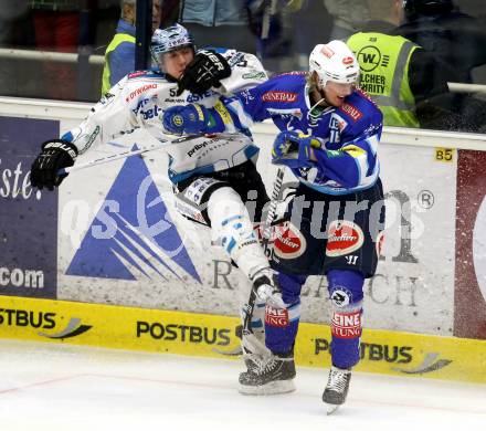 EBEL. Eishockey Bundesliga. EC VSV gegen EHC LIWEST Linz. Daniel Nageler,  (VSV), Robert Lukas (Linz). Villach, am 8.3.2013.
Foto: Kuess 


---
pressefotos, pressefotografie, kuess, qs, qspictures, sport, bild, bilder, bilddatenbank