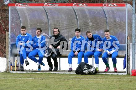 Fussball Regionalliga. SAK gegen Feldkirchen SV.  Spielerbank SAK. Klagenfurt, 9.3.2013.
Foto: Kuess
---
pressefotos, pressefotografie, kuess, qs, qspictures, sport, bild, bilder, bilddatenbank