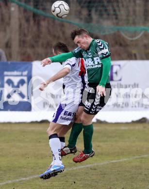 Fussball Regionalliga. SAK gegen Feldkirchen SV. Goran Jolic, (SAK), Mathias Regal (Feldkirchen).. Klagenfurt, 9.3.2013.
Foto: Kuess
---
pressefotos, pressefotografie, kuess, qs, qspictures, sport, bild, bilder, bilddatenbank