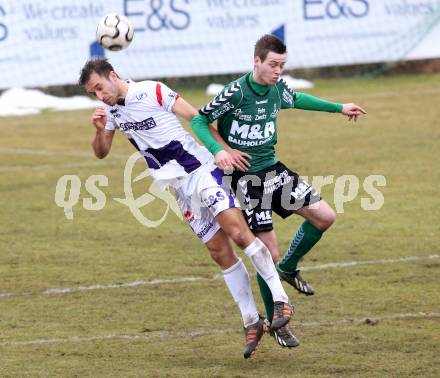 Fussball Regionalliga. SAK gegen Feldkirchen SV. Murat Veliu, (SAK), Kevin Vaschauner (Feldkirchen). Klagenfurt, 9.3.2013.
Foto: Kuess
---
pressefotos, pressefotografie, kuess, qs, qspictures, sport, bild, bilder, bilddatenbank