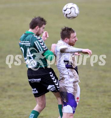 Fussball Regionalliga. SAK gegen Feldkirchen SV. Darijo Biscan,  (SAK), David Hebenstreit (Feldkirchen). Klagenfurt, 9.3.2013.
Foto: Kuess
---
pressefotos, pressefotografie, kuess, qs, qspictures, sport, bild, bilder, bilddatenbank