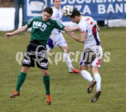 Fussball Regionalliga. SAK gegen Feldkirchen SV. Murat Veliu, (SAK), Philipp Wisotzky (Feldkirchen). Klagenfurt, 9.3.2013.
Foto: Kuess
---
pressefotos, pressefotografie, kuess, qs, qspictures, sport, bild, bilder, bilddatenbank