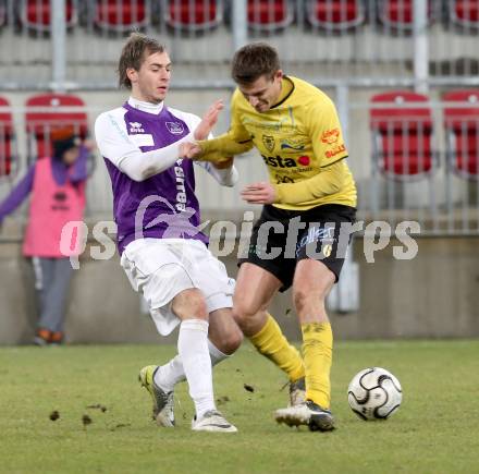 Fussball Regionalliga. SK Austria Klagenfurt gegen Allerheiligen. Christian Schimmel,  (Klagenfurt), Marko Kocever (Allerheiligen). Klagenfurt, 12.3.2013
Foto: Kuess

---
pressefotos, pressefotografie, kuess, qs, qspictures, sport, bild, bilder, bilddatenbank