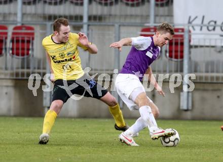 Fussball Regionalliga. SK Austria Klagenfurt gegen Allerheiligen. Peter Pucker, (Klagenfurt), Bernhard Fauland  (Allerheiligen). Klagenfurt, 12.3.2013
Foto: Kuess

---
pressefotos, pressefotografie, kuess, qs, qspictures, sport, bild, bilder, bilddatenbank