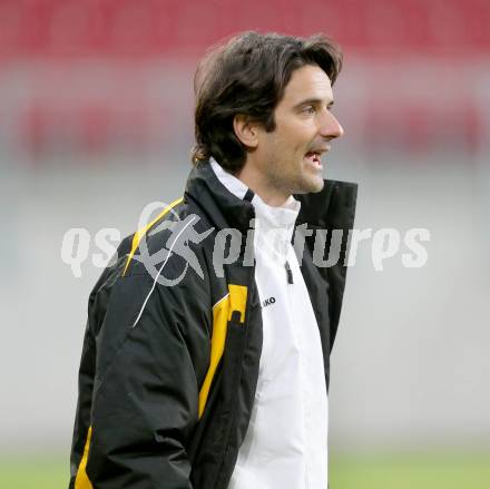 Fussball Regionalliga. SK Austria Klagenfurt gegen Allerheiligen. Trainer Enrico Kulovits (Allerheiligen). Klagenfurt, 12.3.2013
Foto: Kuess

---
pressefotos, pressefotografie, kuess, qs, qspictures, sport, bild, bilder, bilddatenbank