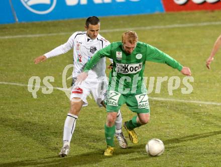 Fussball. Bundesliga. RZ Pellets WAC gegen SV Mattersburg.  Nenad Jovanovic,  (WAC),  Ingo Klemen (Mattersburg). Wolfsberg, 13.3.2013.
Foto: Kuess

---
pressefotos, pressefotografie, kuess, qs, qspictures, sport, bild, bilder, bilddatenbank