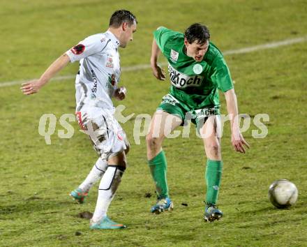 Fussball. Bundesliga. RZ Pellets WAC gegen SV Mattersburg.  Michael Liendl,  (WAC),  Philipp Steiner (Mattersburg).. Wolfsberg, 13.3.2013.
Foto: Kuess

---
pressefotos, pressefotografie, kuess, qs, qspictures, sport, bild, bilder, bilddatenbank